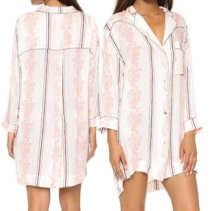 Intimately Free People Gardenia Combo Night Shirt in Pink. Size Small